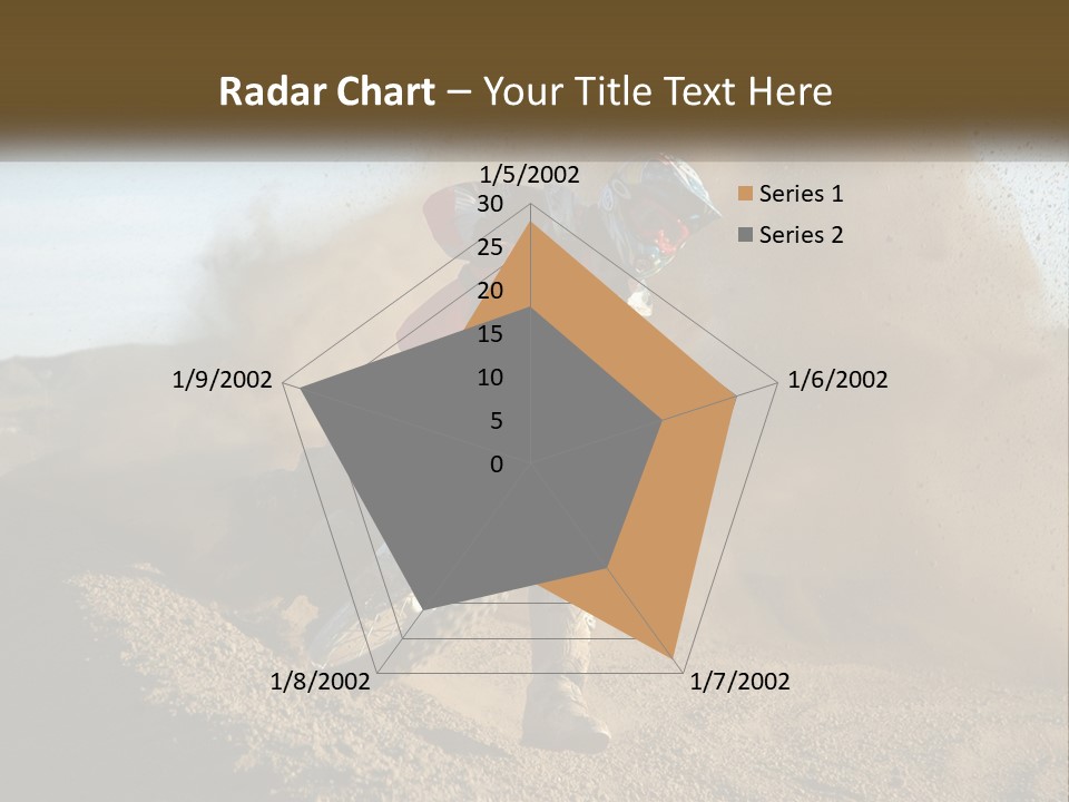 A Person Riding A Dirt Bike On A Dirt Track PowerPoint Template