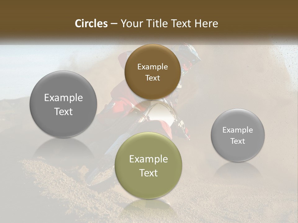 A Person Riding A Dirt Bike On A Dirt Track PowerPoint Template