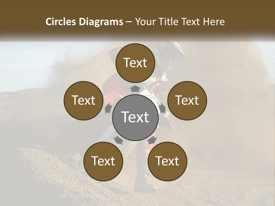 A Person Riding A Dirt Bike On A Dirt Track PowerPoint Template