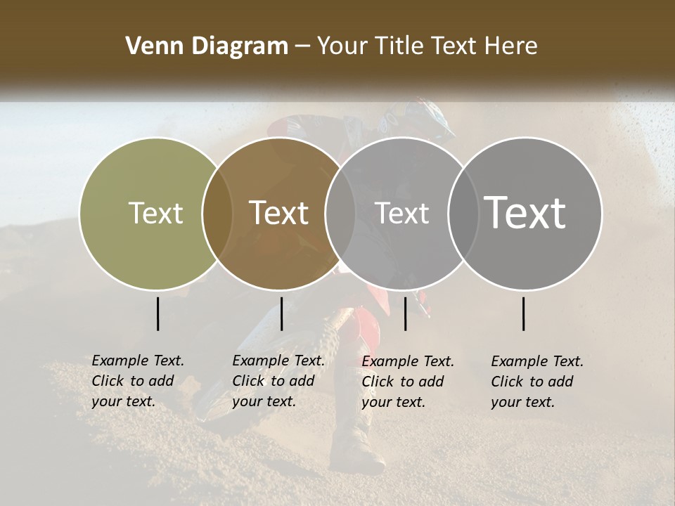 A Person Riding A Dirt Bike On A Dirt Track PowerPoint Template