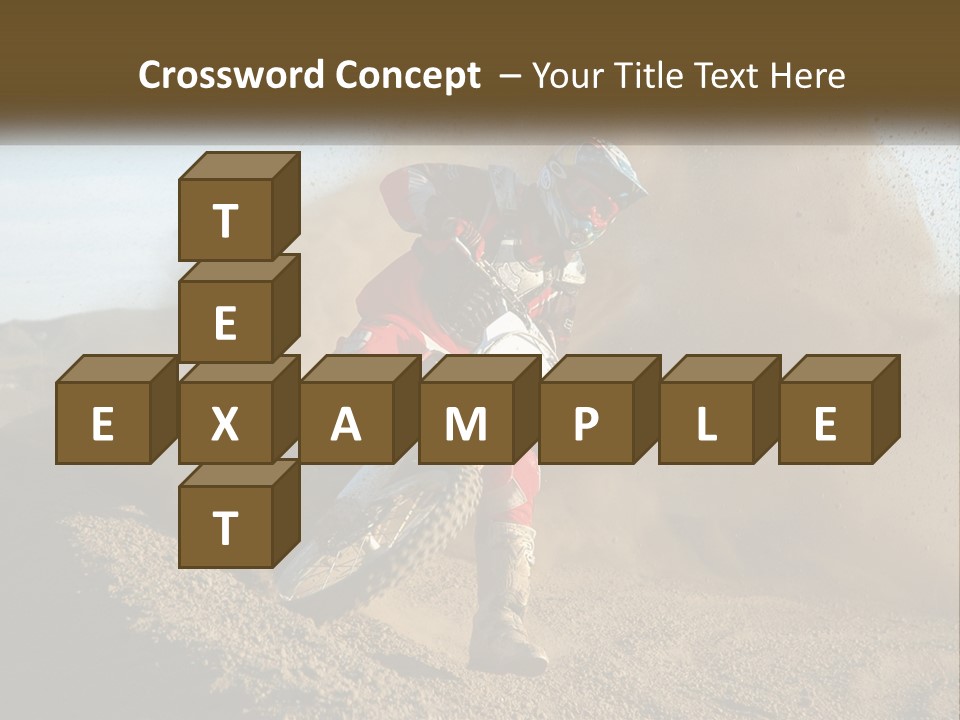 A Person Riding A Dirt Bike On A Dirt Track PowerPoint Template