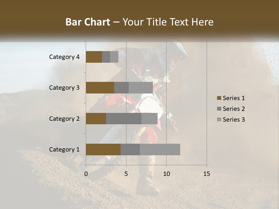 A Person Riding A Dirt Bike On A Dirt Track PowerPoint Template