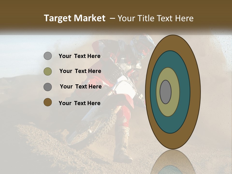 A Person Riding A Dirt Bike On A Dirt Track PowerPoint Template