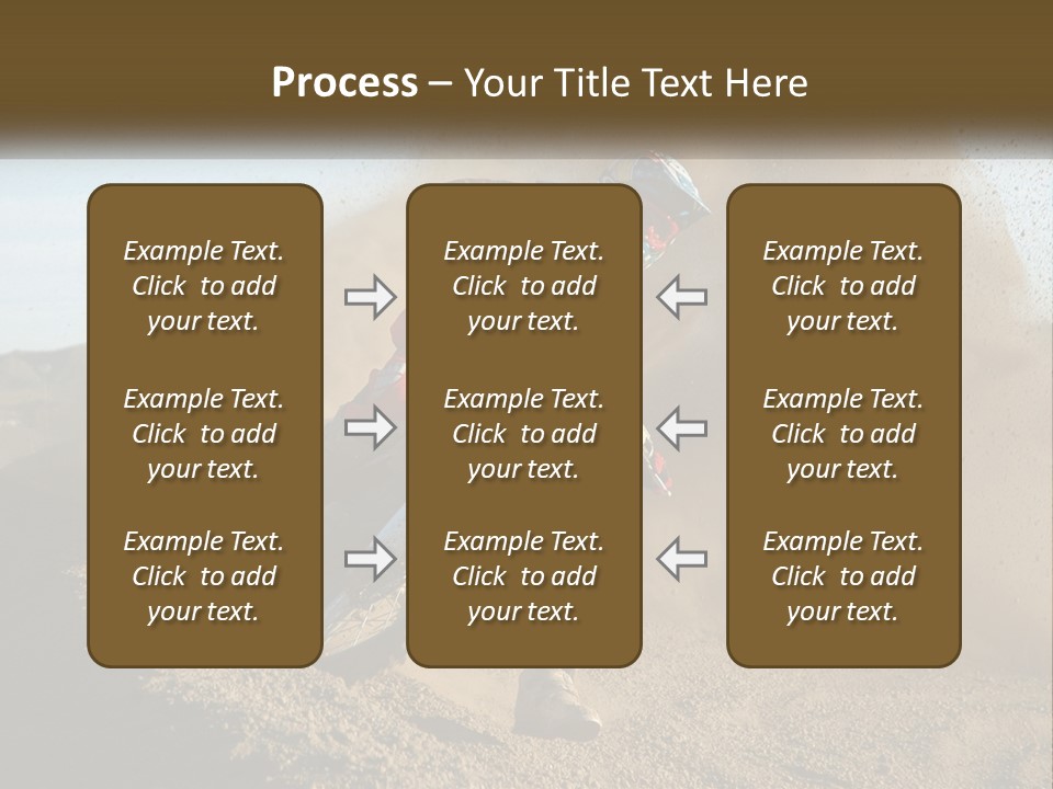 A Person Riding A Dirt Bike On A Dirt Track PowerPoint Template
