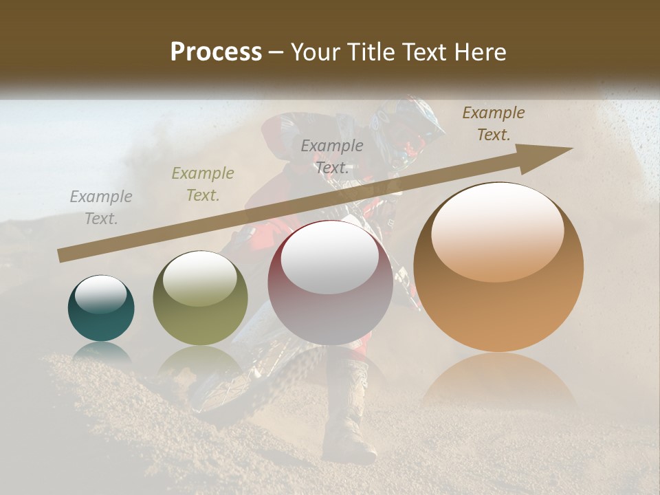 A Person Riding A Dirt Bike On A Dirt Track PowerPoint Template