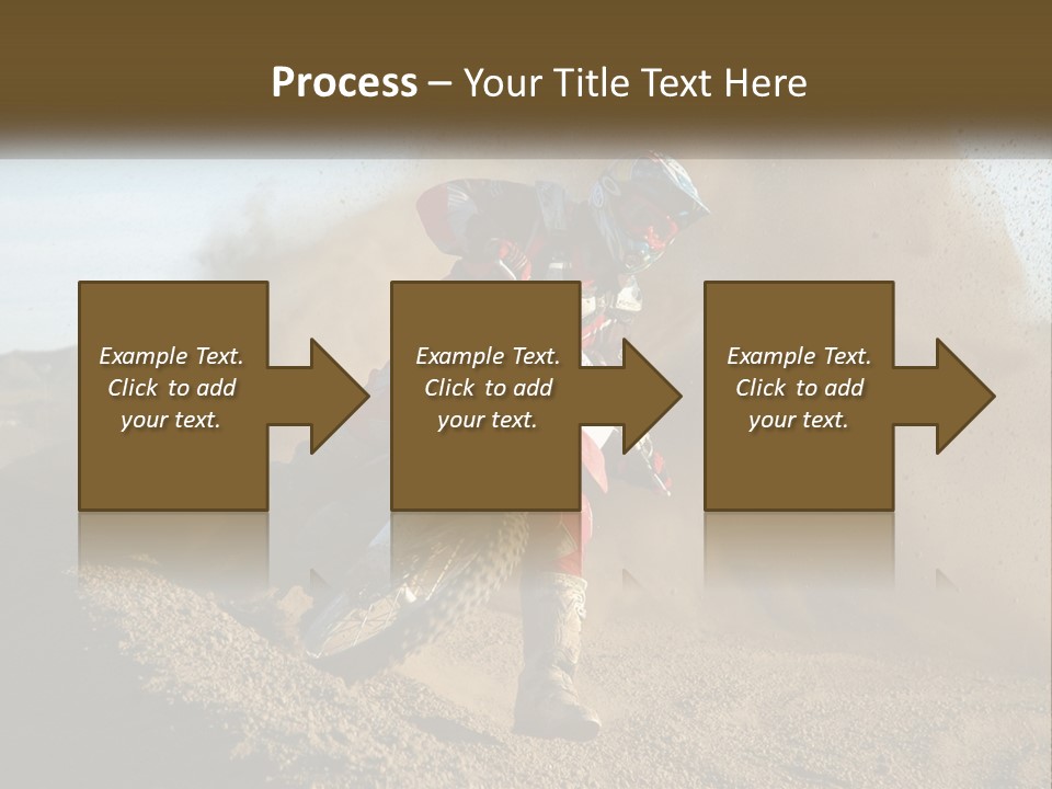 A Person Riding A Dirt Bike On A Dirt Track PowerPoint Template
