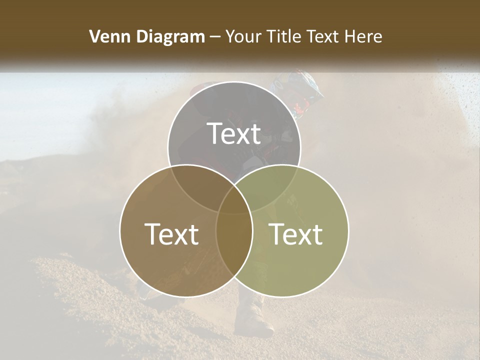 A Person Riding A Dirt Bike On A Dirt Track PowerPoint Template