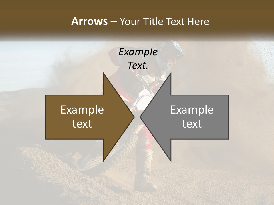 A Person Riding A Dirt Bike On A Dirt Track PowerPoint Template