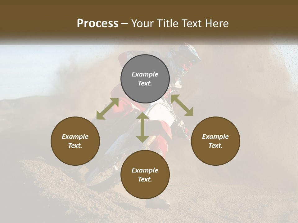 A Person Riding A Dirt Bike On A Dirt Track PowerPoint Template