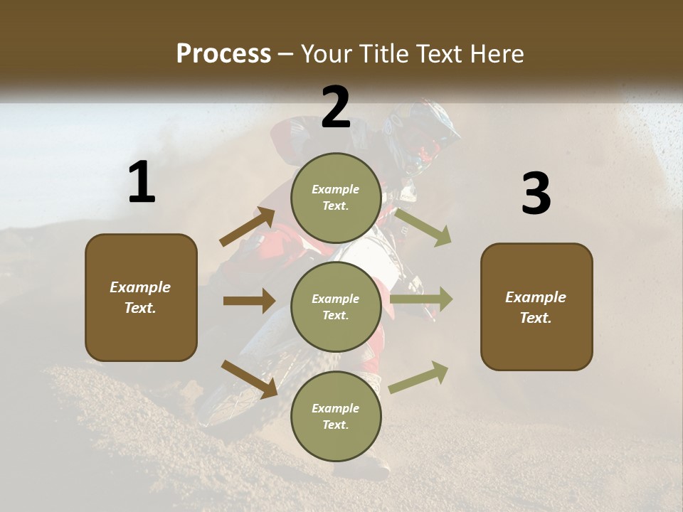 A Person Riding A Dirt Bike On A Dirt Track PowerPoint Template