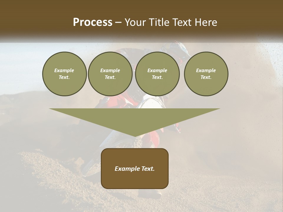 A Person Riding A Dirt Bike On A Dirt Track PowerPoint Template