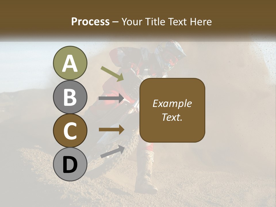 A Person Riding A Dirt Bike On A Dirt Track PowerPoint Template