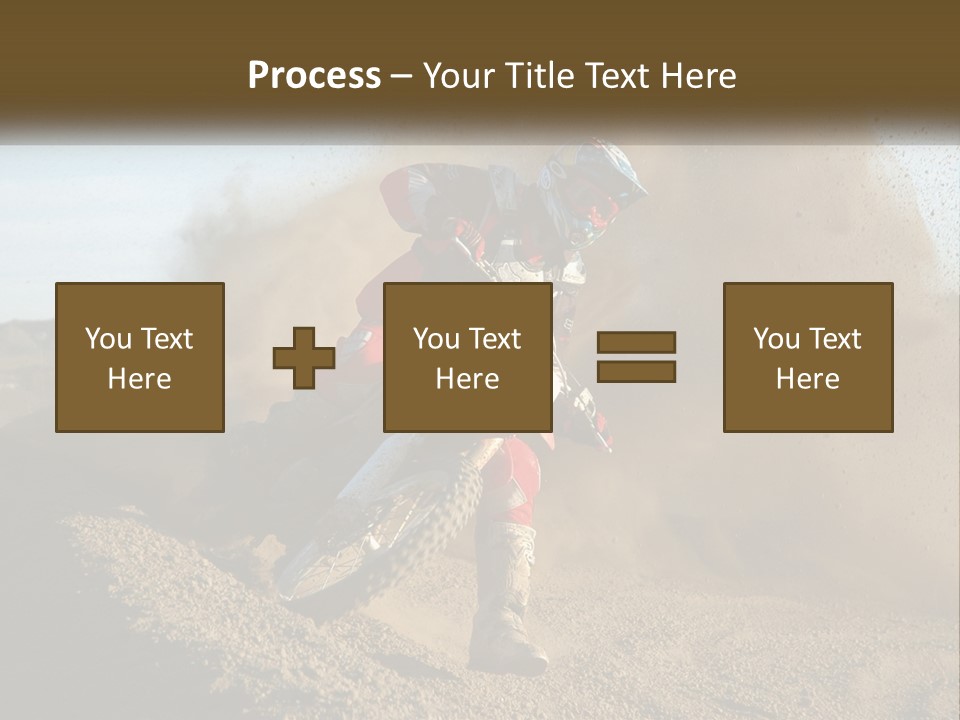 A Person Riding A Dirt Bike On A Dirt Track PowerPoint Template