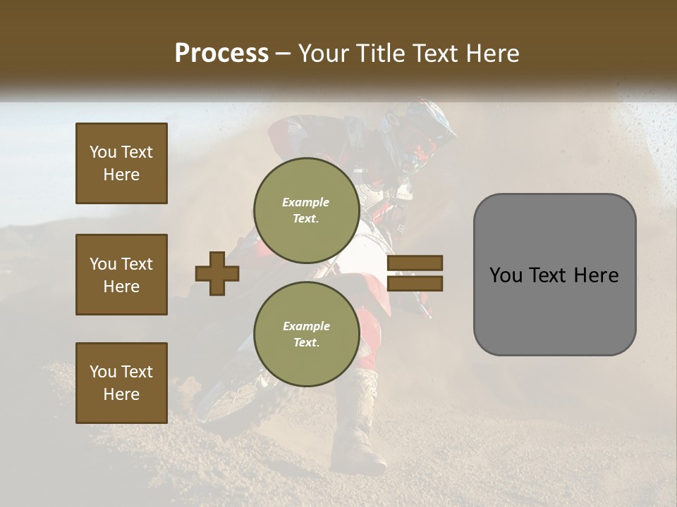 A Person Riding A Dirt Bike On A Dirt Track PowerPoint Template