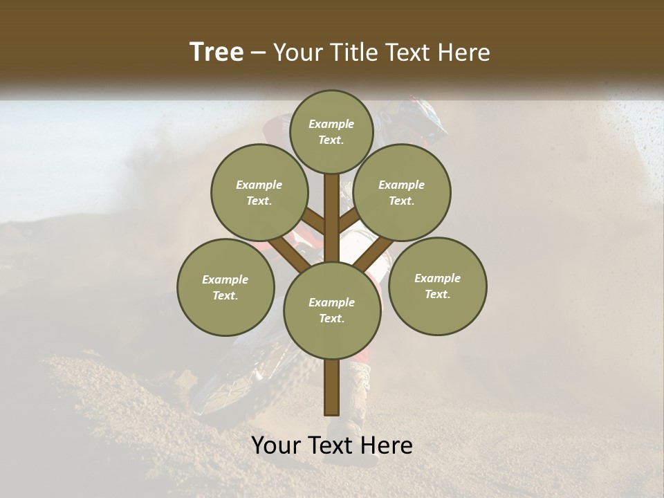 A Person Riding A Dirt Bike On A Dirt Track PowerPoint Template