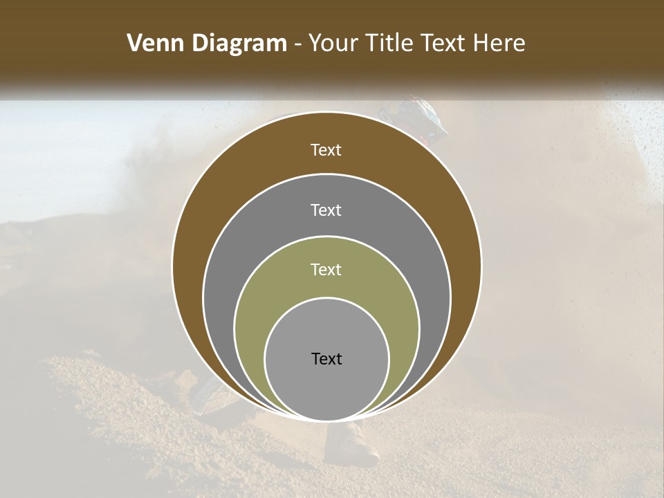 A Person Riding A Dirt Bike On A Dirt Track PowerPoint Template