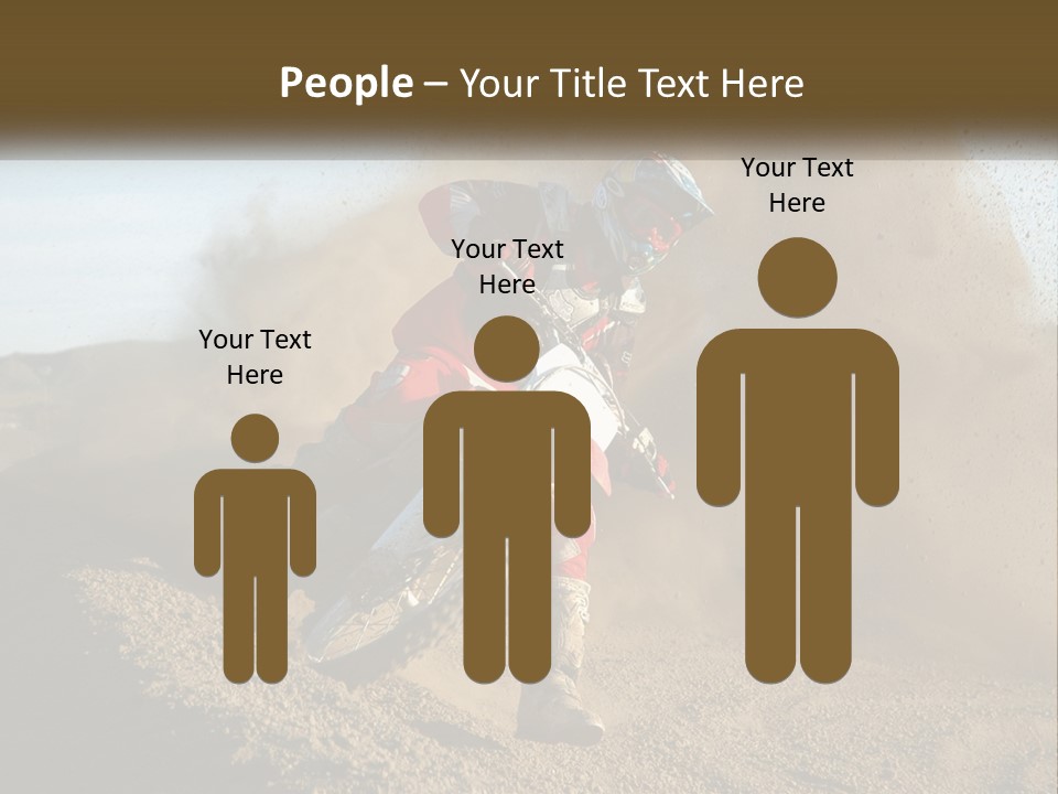 A Person Riding A Dirt Bike On A Dirt Track PowerPoint Template
