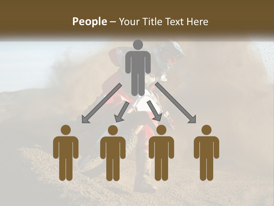 A Person Riding A Dirt Bike On A Dirt Track PowerPoint Template