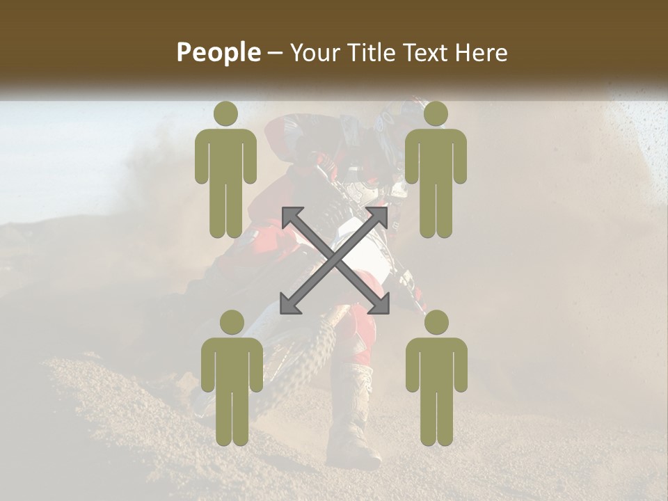A Person Riding A Dirt Bike On A Dirt Track PowerPoint Template
