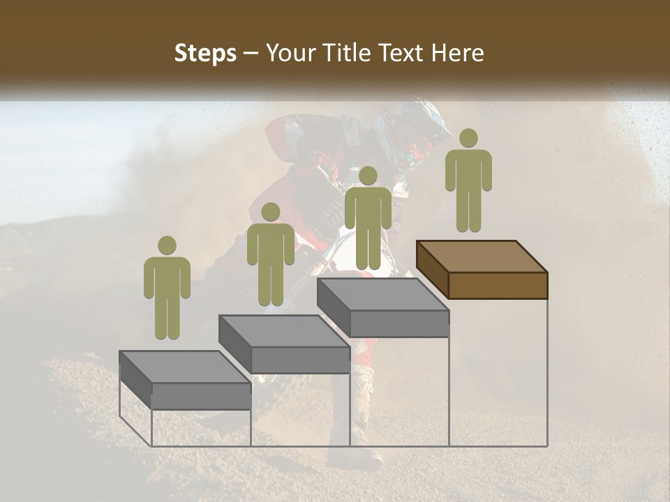 A Person Riding A Dirt Bike On A Dirt Track PowerPoint Template