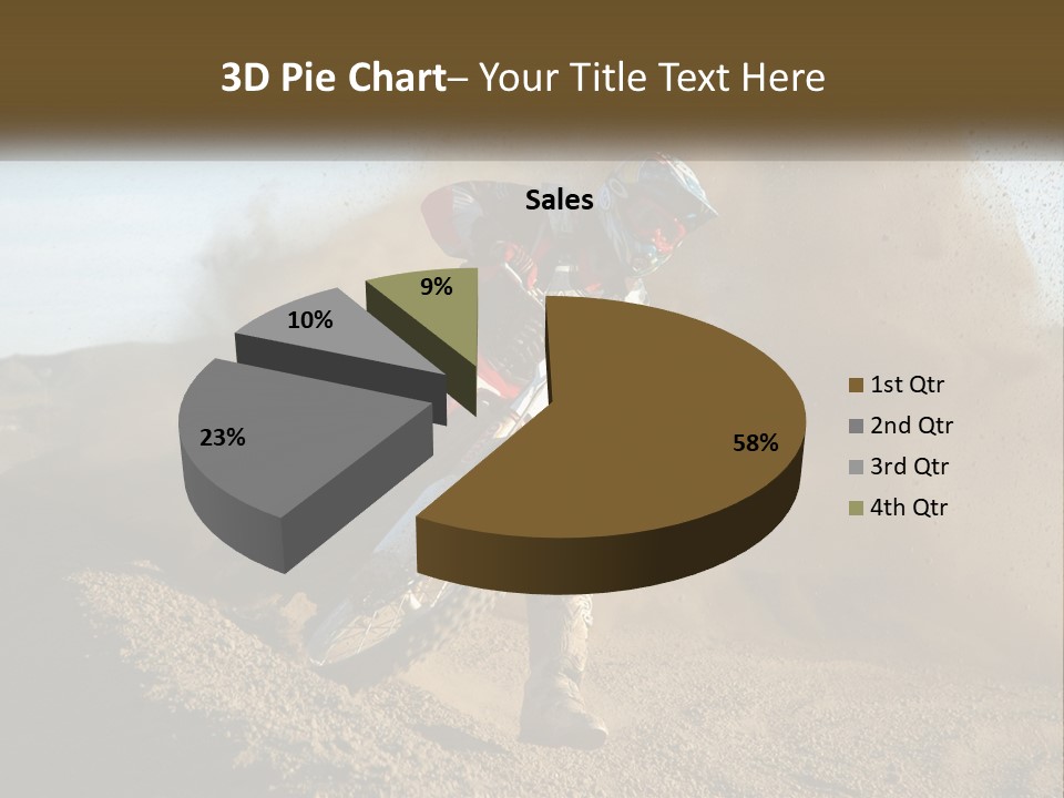 A Person Riding A Dirt Bike On A Dirt Track PowerPoint Template