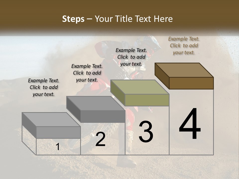 A Person Riding A Dirt Bike On A Dirt Track PowerPoint Template