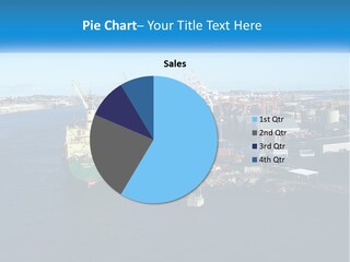 A Large Ship Is Docked In A Harbor PowerPoint Template