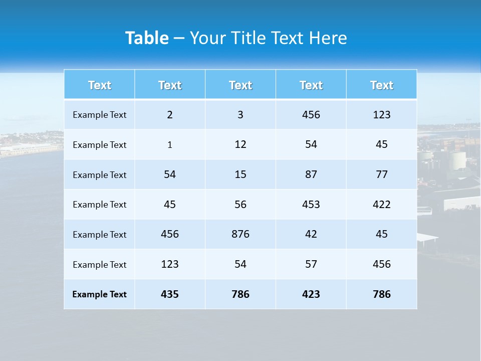 A Large Ship Is Docked In A Harbor PowerPoint Template