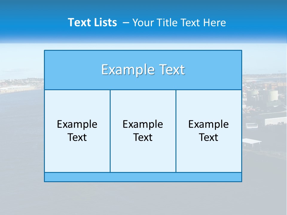 A Large Ship Is Docked In A Harbor PowerPoint Template