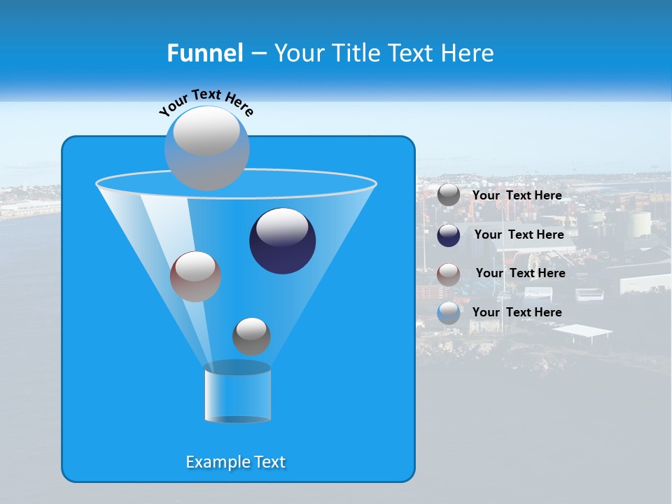 A Large Ship Is Docked In A Harbor PowerPoint Template