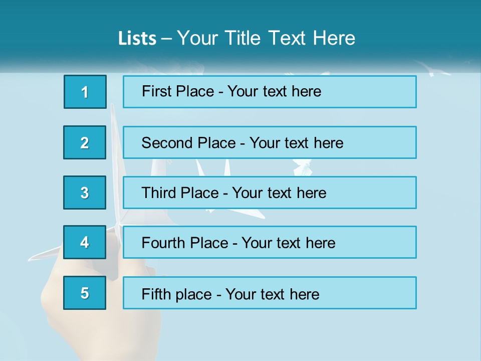 A Person Holding A Paper Airplane In Front Of A Blue Sky PowerPoint Template