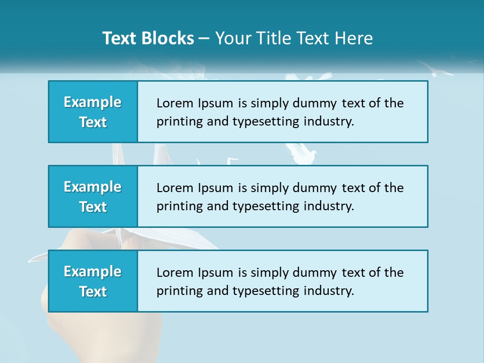A Person Holding A Paper Airplane In Front Of A Blue Sky PowerPoint Template