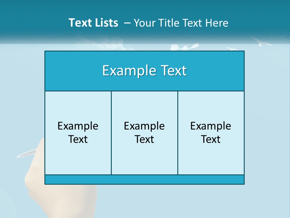 A Person Holding A Paper Airplane In Front Of A Blue Sky PowerPoint Template