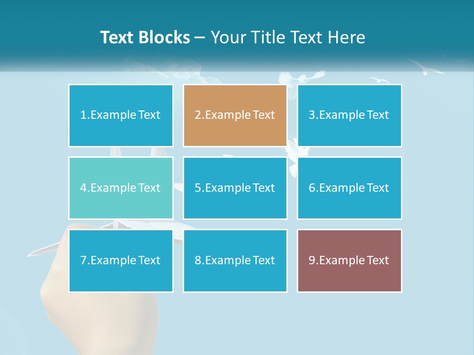 A Person Holding A Paper Airplane In Front Of A Blue Sky PowerPoint Template