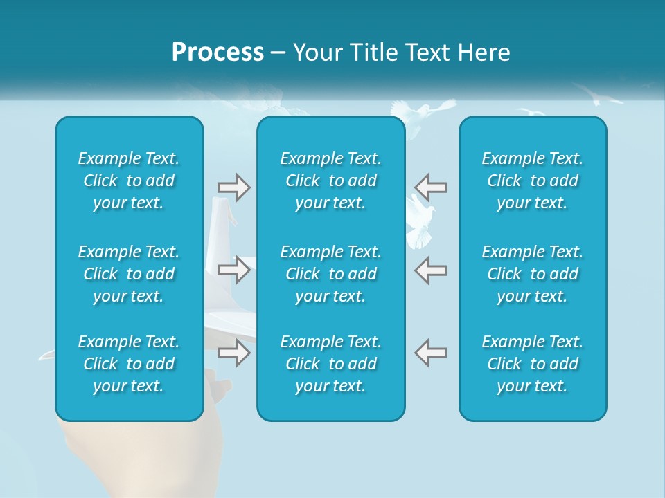 A Person Holding A Paper Airplane In Front Of A Blue Sky PowerPoint Template
