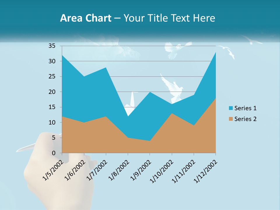 A Person Holding A Paper Airplane In Front Of A Blue Sky PowerPoint Template