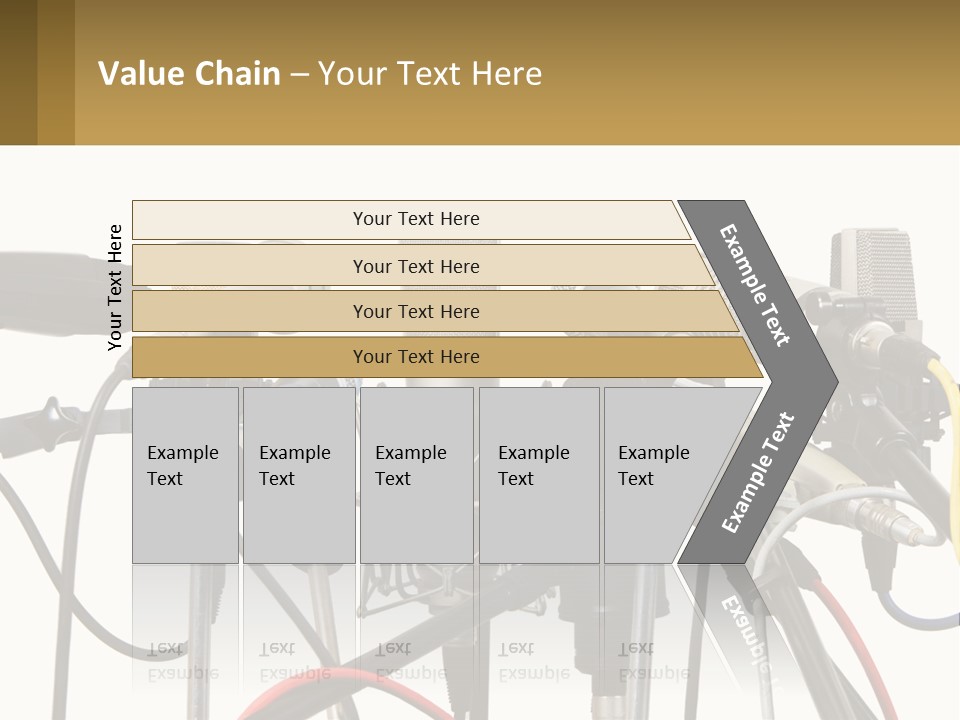 A Group Of Microphones Sitting Next To Each Other PowerPoint Template