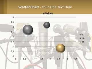 A Group Of Microphones Sitting Next To Each Other PowerPoint Template