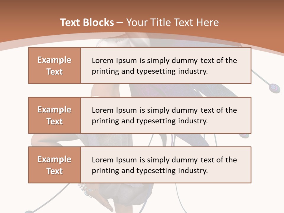 A Woman In A Dress With A Butterfly On Her Back PowerPoint Template