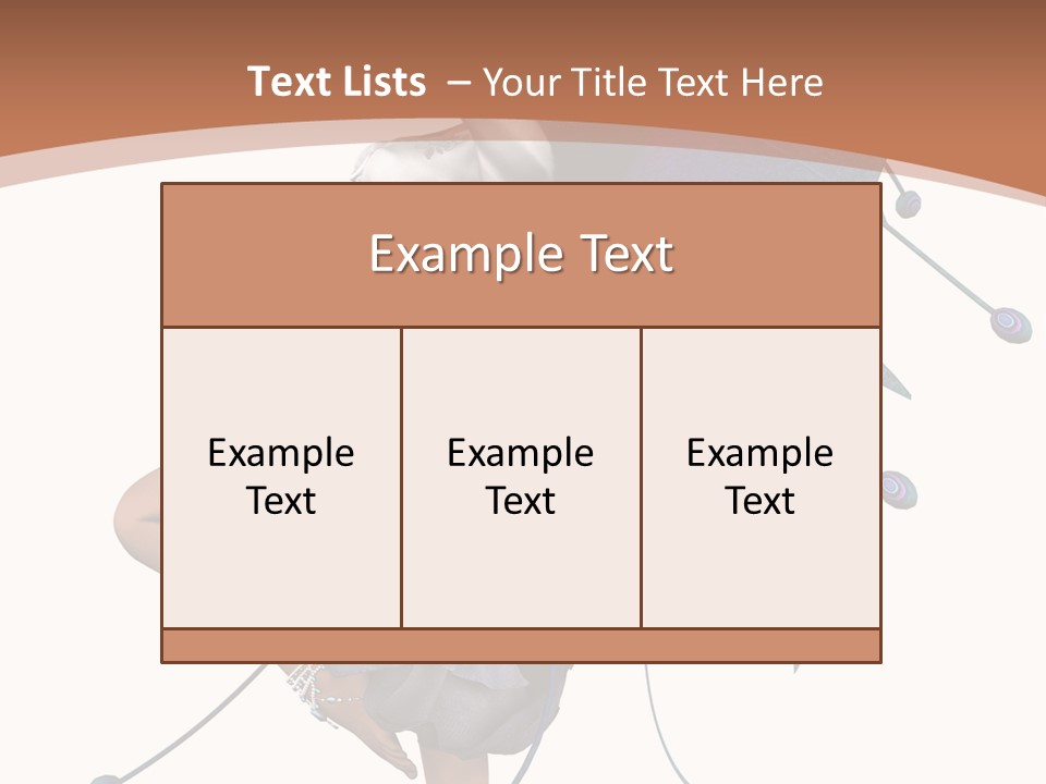 A Woman In A Dress With A Butterfly On Her Back PowerPoint Template