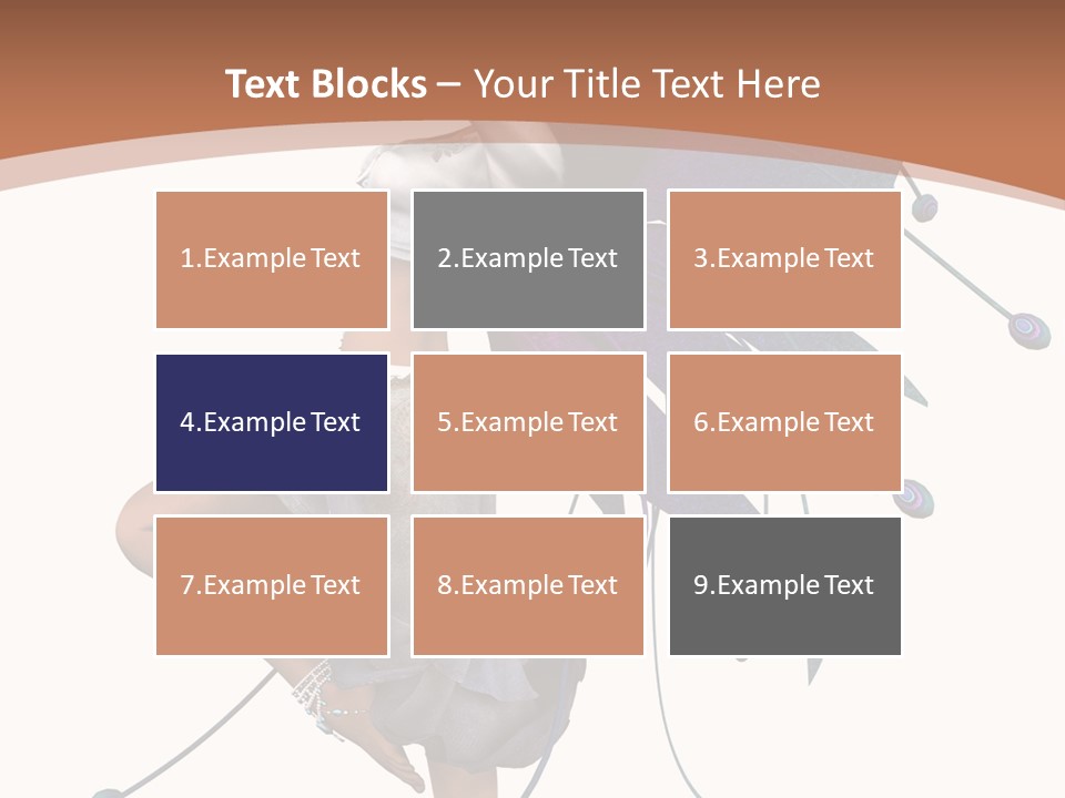 A Woman In A Dress With A Butterfly On Her Back PowerPoint Template