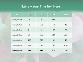 A Pink Flower With Green Leaves On It PowerPoint Template