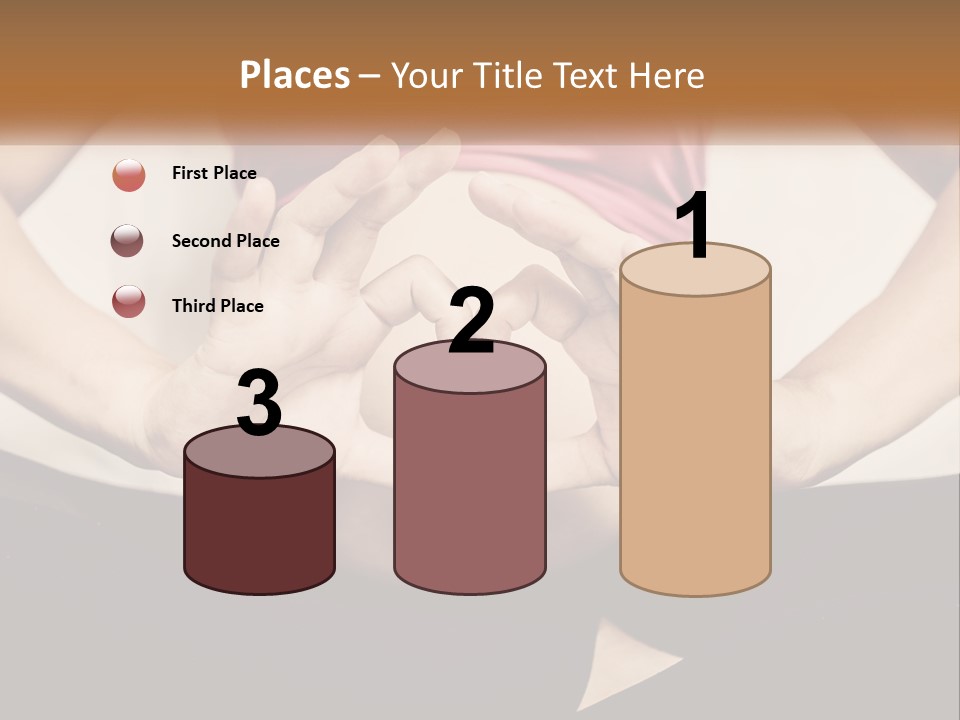 A Woman Making A Heart Shape With Her Hands PowerPoint Template