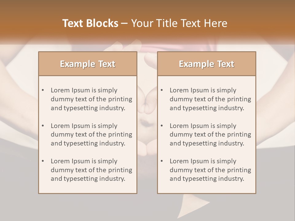 A Woman Making A Heart Shape With Her Hands PowerPoint Template