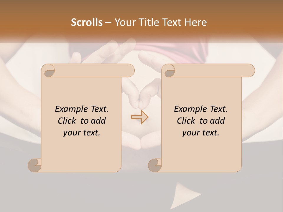 A Woman Making A Heart Shape With Her Hands PowerPoint Template