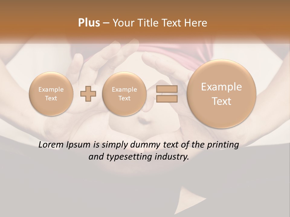 A Woman Making A Heart Shape With Her Hands PowerPoint Template