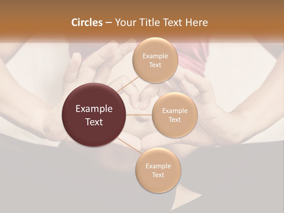 A Woman Making A Heart Shape With Her Hands PowerPoint Template