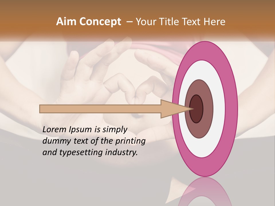 A Woman Making A Heart Shape With Her Hands PowerPoint Template