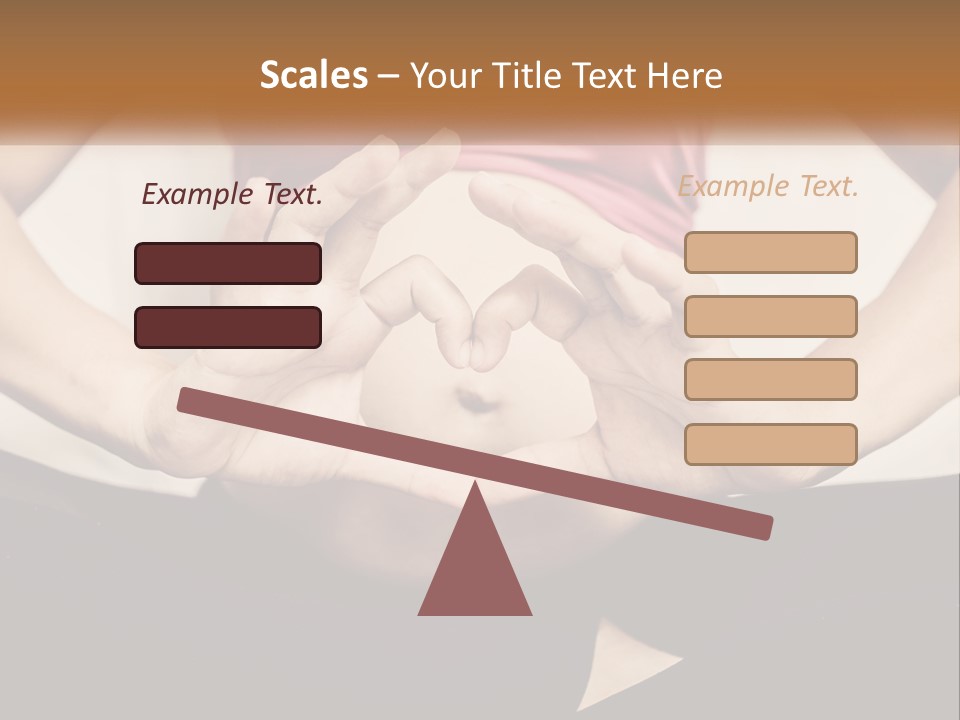 A Woman Making A Heart Shape With Her Hands PowerPoint Template