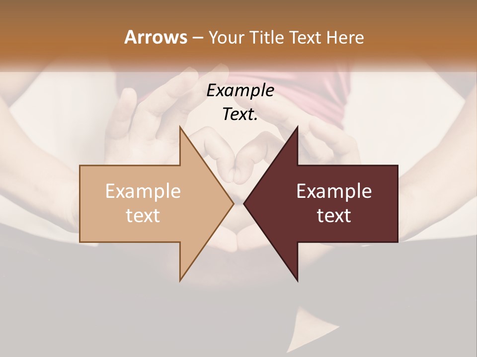 A Woman Making A Heart Shape With Her Hands PowerPoint Template